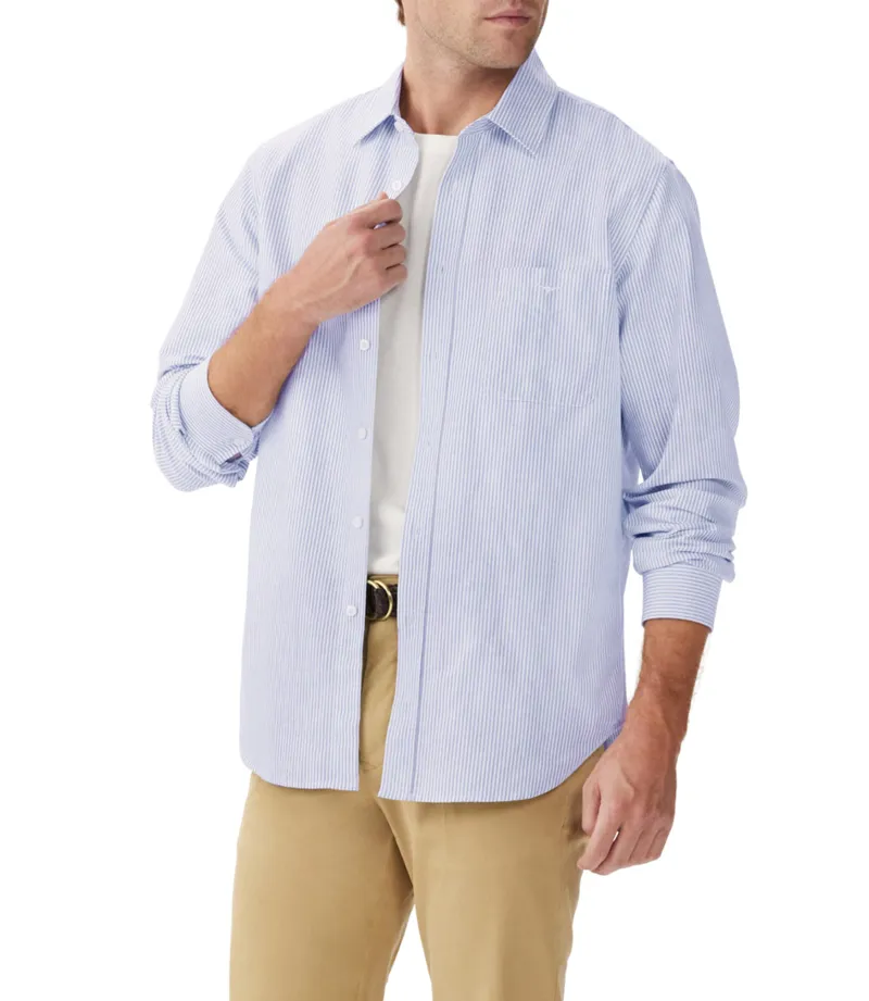 RM Williams Regular Shirt Blue White-1